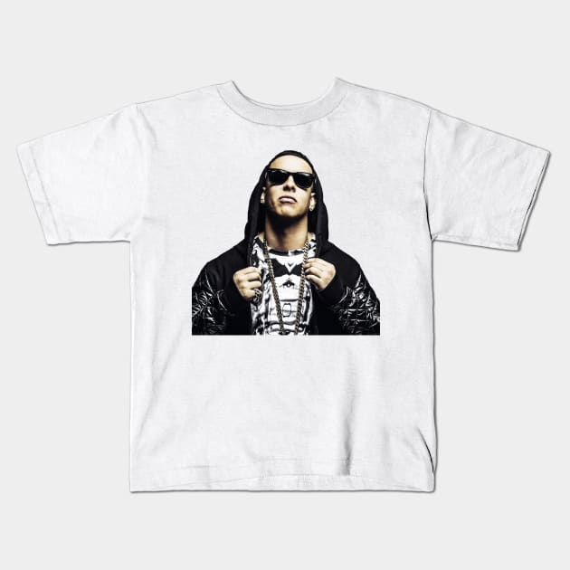 Daddy Yankee - Puerto Rican rapper, singer, songwriter, and actor Kids T-Shirt by Hilliard Shop